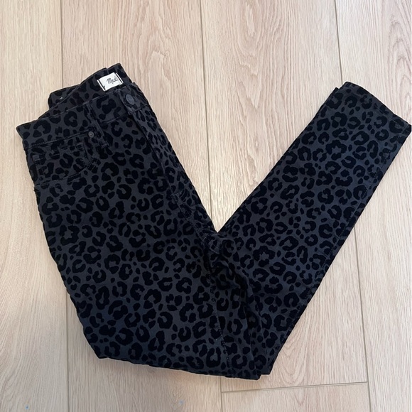 Madewell 9” Mid-Rise Skinny Jeans: Flocked Leopard Edition |Size 27| - Picture 5 of 8